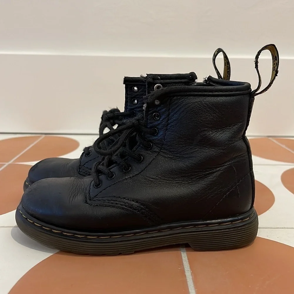 Dr. Martens Soft Black Kid Boots 1460T